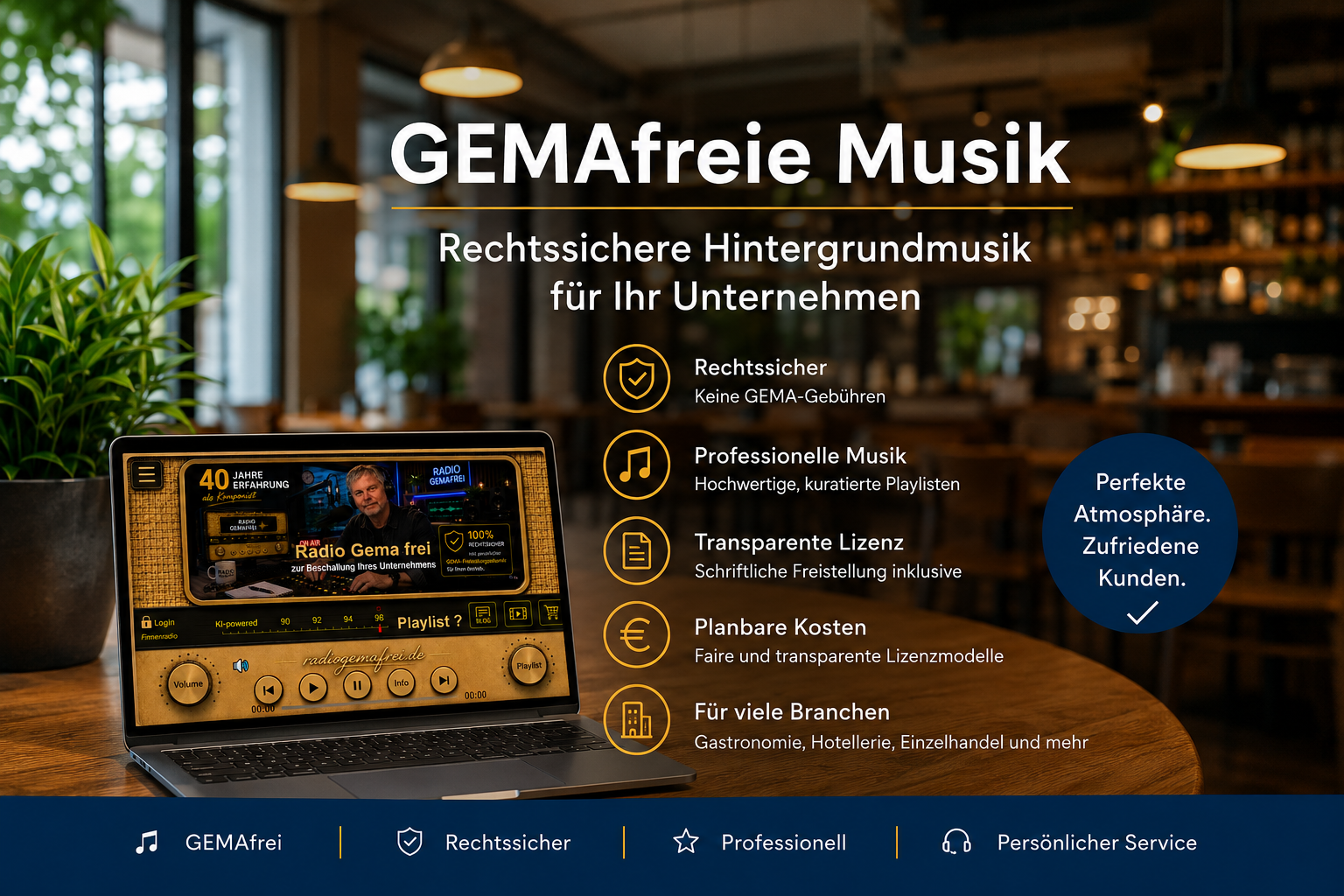 Fakten zur Beschallung mit GEMAfreier Musik