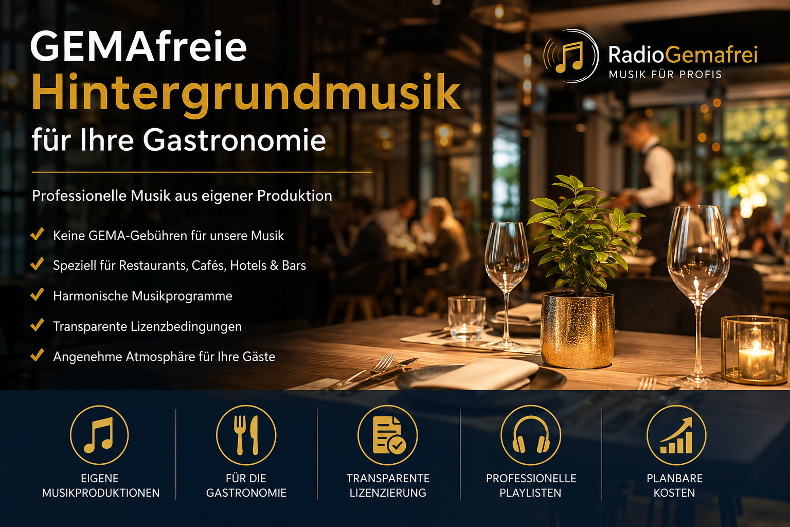 GEMA-Gebühren in der Gastronomie sparen mit RadioGemafrei