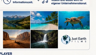 Beispiele für Natur- und Reisevideos im Radiogemafrei Videoplayer